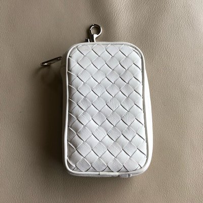 [熊熊之家]全新正品 Bottega Veneta BV 白色 鑰匙包 方型鑰匙包 適合放車鑰匙