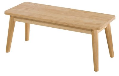 【萊夫家居】JF-482-2：3.8尺實木長板凳【台中家具】實木椅 餐椅 北歐風板凳 實木板凳 原木色餐椅 台灣製造