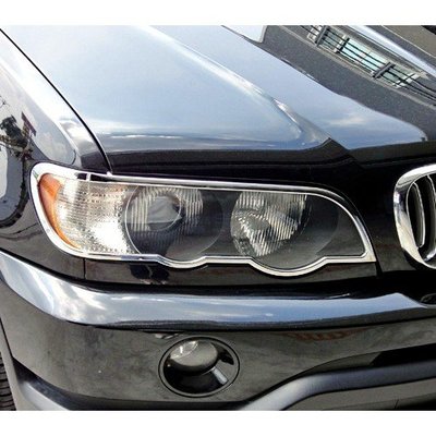 【JR佳睿精品】改裝 BMW X5 E53 2000-2003 鍍鉻大燈框 前燈框 電鍍 台灣製