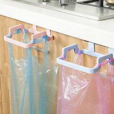 Color_me【R045】門背式多功能掛架 廚房 抹布 毛巾 雜物 浴室 可調節 旋轉 簡易安裝 垃圾袋掛架 廚房垃圾