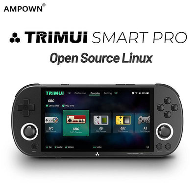 AMPOWN TRIMUI SMART PRO便攜ps2周哥游戲掌機復古街機PSP游戲機 經典遊戲機 掌上型遊戲機 掌上型電玩遊戲機 電玩