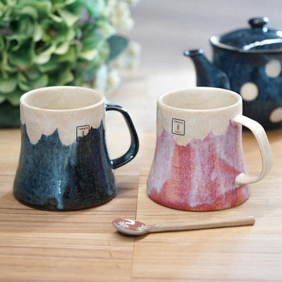 日本製 美濃燒 富士山 馬克杯 Rokuro Blut 六魯 陶瓷 杯子 咖啡杯 茶杯