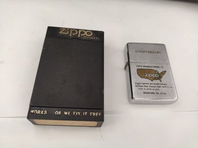 ZIPPO Vintage 1989 年製造 80 年代打火機標誌週年紀念 ANNIVERSARY