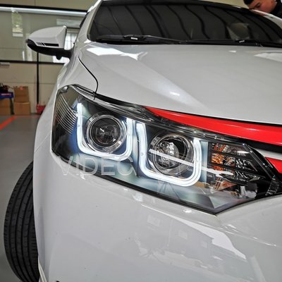 威德汽車 豐田 14 NEW VIOS LED 導光 大燈 總成 直上 免修改