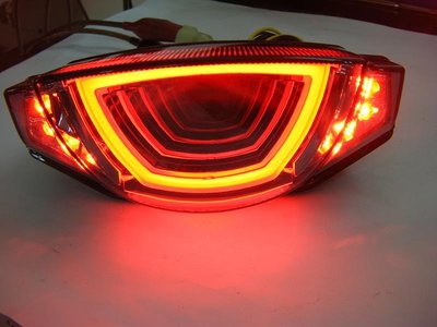 颯 機車配件販售-Ducati scrambler 隧道式LED 燻黑殼后燈 有方向燈功能