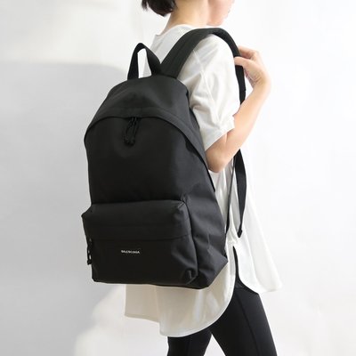 【折扣預購】23春夏正品BALENCIAGA Explorer backpack黑色大款尼龍後背包503221男生款中性