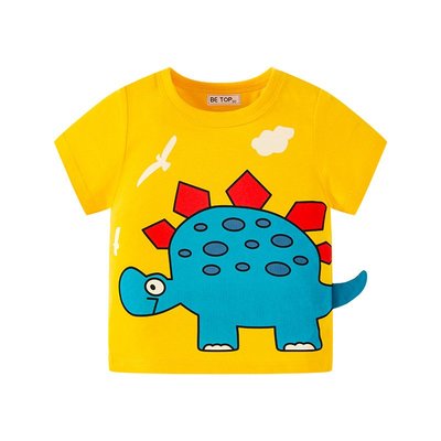 2022新款betop童裝兒童T恤夏季韓版男童短袖恐龍卡通上衣拿樣y2820