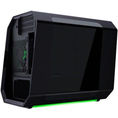 【熱賣精選】主機空箱安鈦克 Cube-Razer 雷蛇版黑色ITX臺式主機電腦游戲機箱
