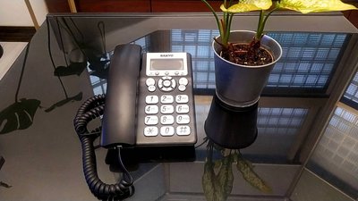 [Ｃ.M.平價精品館]現代簡約SANYO三洋牌有線電話