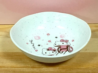 Hello Kitty 陶瓷小鉢 (櫻花季人力車, 美濃燒)
