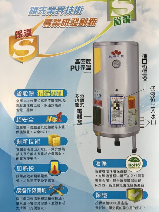 Diy水電材料鍵順三菱30加侖電能熱水器 電熱水器 儲熱式熱水器 Yahoo奇摩拍賣