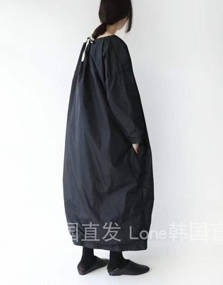 【熱賣精選】Bella liberzen 韓國直發東大門代購慵懶寬大后背系帶長款連衣裙5