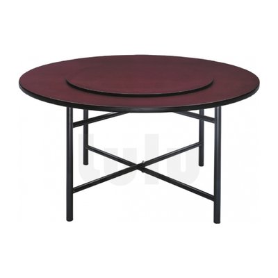 【Lulu】 木心板餐桌 4.5尺 鐵腳 美耐板面 整組 372-12 ┃ 辦桌 餐桌 折合桌 圍爐桌 圓桌 合桌 用餐