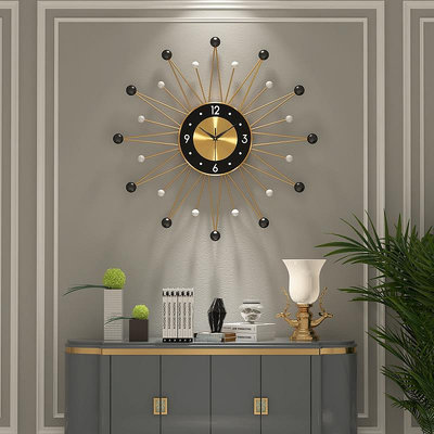 時鐘 熱賣客廳簡約掛鐘 家用創意鐵藝靜音鐘錶歐式裝飾時鐘