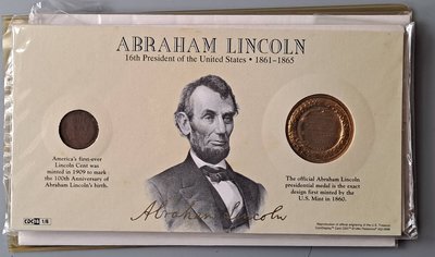 ((junfa1931))美國總統紀念幣 。林肯