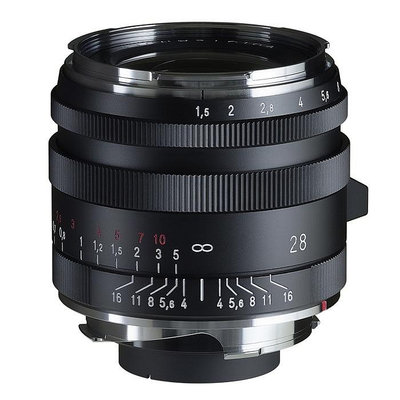 福倫達專賣店:Voigtlander 28mm F1.5 ASPH TypeI VM  黑色(Leica,M6,M7,M8,M9,Bessa,R2M)