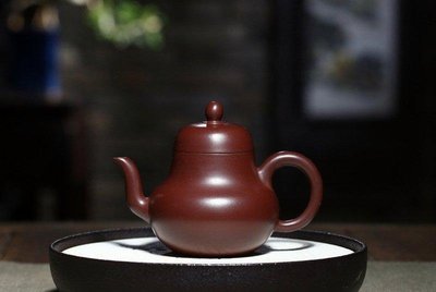 中國宜興紫砂壺~思婷壺/黑朱泥