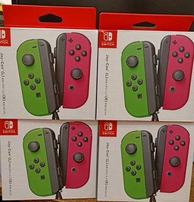 Nintendo Switch手把 粉色/綠色 NS Joy-Con 手把 左右手控制器 展碁公司貨 全新現貨