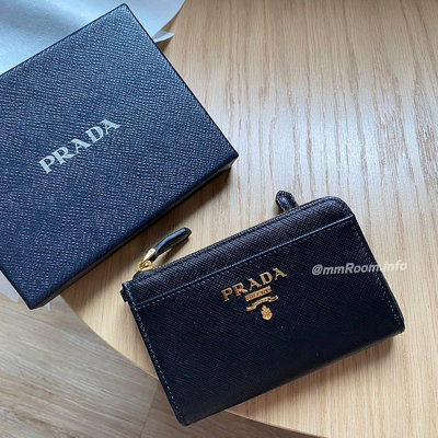 預訂 代購 Prada Saffiano皮革鑰匙卡包 零錢包