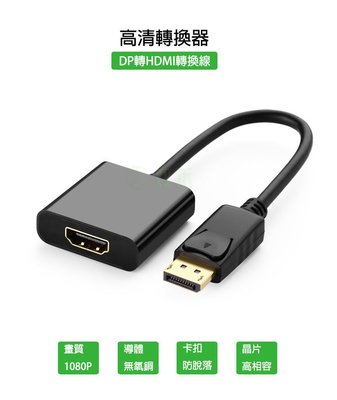 高清DisplayPort轉HDMI線  HDMI轉換線 DP轉HDMI線 支援音源 支援高階顯卡 蘋果電腦及一般PC
