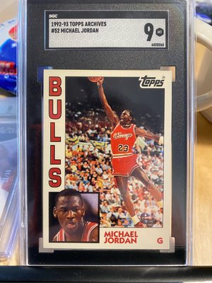 1992-93 Topps Michael Jordan 鑑定卡