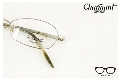 【My Eyes 瞳言瞳語】日本眼鏡集團Charmant品牌 全框光學鏡架 複合式鈦鏡框輕盈好戴(8528)