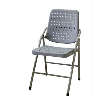 【N D Furniture】台南在地家具-白宮塑鋼烤漆椅/折合椅/折疊椅/課桌椅/電腦椅/辦公椅灰色YS