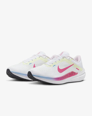 [狗爹的家] NIKE WMNS AIR WINFLO 10 白 螢光粉紅 藍 FZ3973-100 氣墊 女慢跑鞋