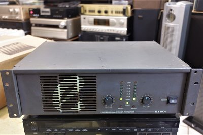 老楊音響 二手LAX E1001 後級立体聲功率擴大機 有音量電位器音源可直入 品相尚可良品廉售