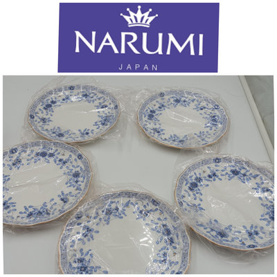 【皮老闆二店】全新真品  NARUMI  盤子 蛋糕盤 沙拉盤 下午茶 日本鳴海骨瓷 近全新 盒裝 器709