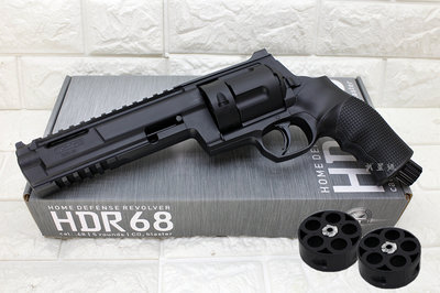 台南 武星級 UMAREX T4E HDR68 TR68 防身 左輪 鎮暴槍 CO2槍 + 轉輪 二入 ( 17MM左輪槍鎮暴防暴
