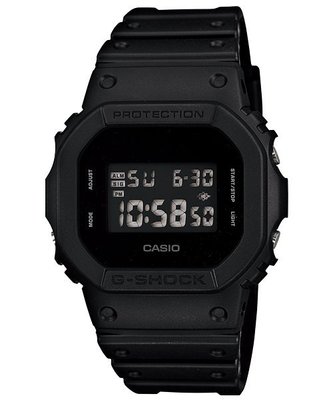【金台鐘錶】(台灣公司貨)CASIO卡西歐G-SHOCK 消光黑 霧面 (限時搶購，數量有限) DW-5600BB-1