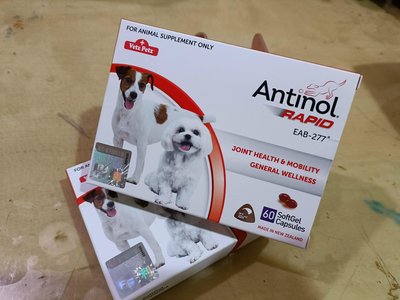 全新 防偽雷標新包裝 酷版 Antinol 安 適 得  (犬/貓同適用) 60顆裝