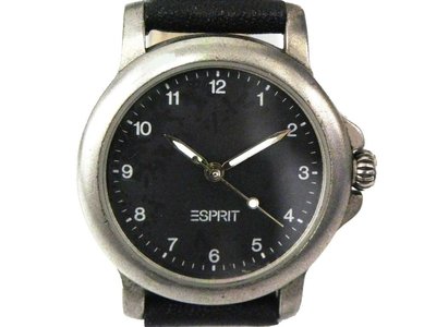 女錶 [ESPRIT S2336B] ESPRIT 經典圓型數字錶[黑面]中性錶/潮錶/軍錶