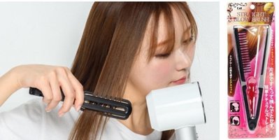 ❈花子日貨❈日本 KAI 貝印 免插電 導熱 直髮梳 平板梳 離子梳 夾髮梳 現貨