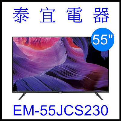 【泰宜電器】SAMPO 聲寶 EM-55JCS230 4K 聯網電視 Android 11【另有KM-55X80L】