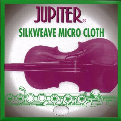 【音和樂器】Jupiter管弦樂器通用擦拭布，提琴、長笛、薩克斯風、吉他皆可用；超細纖維不含化學劑，可水洗不脫毛
