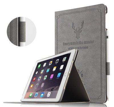 發仔~ iPad 7 8 9 智能 平板 皮套 布紋系列 G2681