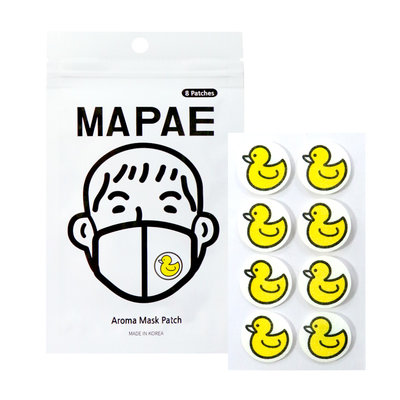 韓國 MAPAE 鴨鴨 口罩香氛貼                     薄荷 口罩貼紙
