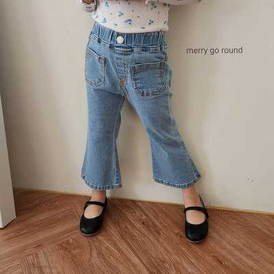3~13 ♥褲子(淺藍) MERRY GO ROUND-2 23春季 MGR230125-048『韓爸有衣韓國童裝』~預購
