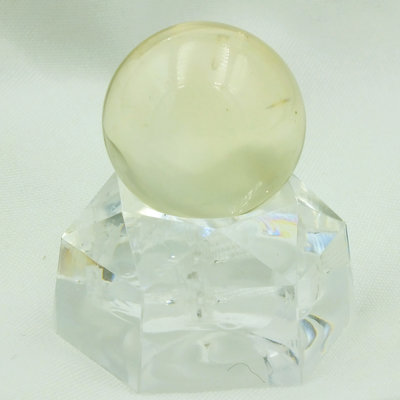 天然無燒黃水晶球05–11.8公克。20.2mm。珍藏水晶