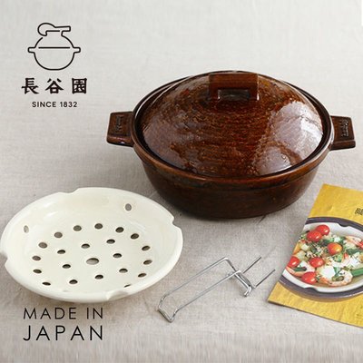 【日本長谷園伊賀燒】小酒館蒸煮鍋(咖啡)-大號 燉鍋 湯鍋