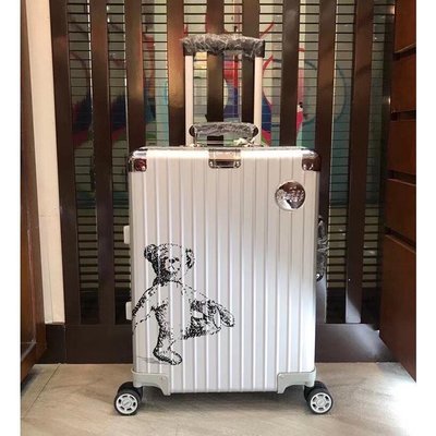 二手（98成新）Rimowa x Steiff 20寸 泰迪熊限量版 行李箱 拉桿箱 鋁殼拉桿箱 旅行 行李箱