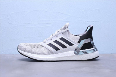 Adidas Ultra Boost 20 黑灰白 針織 休閒運動慢跑鞋 男女鞋 FV8323【ADIDAS x NIKE】