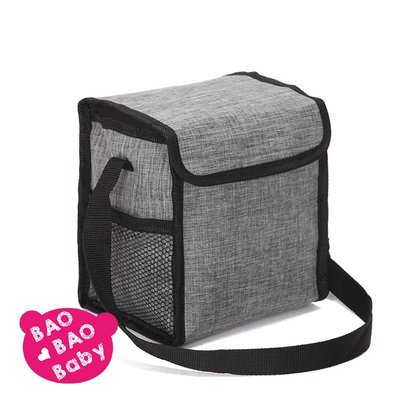【寶貝日雜包】日本雲彩灰色箱型保溫保冷袋 肩背包保溫包 手提保溫包 保冷包 飲料提袋 手提袋