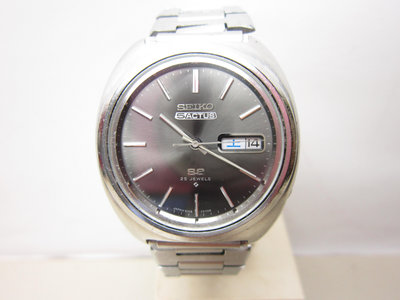 ~ㄚ爸的懷舊老錶~ SEIKO 精工 5 ACTUS SS 6106-7460 星日期顯示 可停秒 自動上鍊機械錶 古董錶