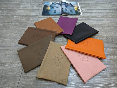 韓國 TOGO小牛皮（大碼）彈簧框萬用包 可放到mini iPad/手機/長夾/收納袋/化妝包/手拿包