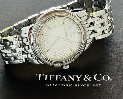 Tiffany&amp;Co. 附原廠盒 大錶徑 男女用鑽錶