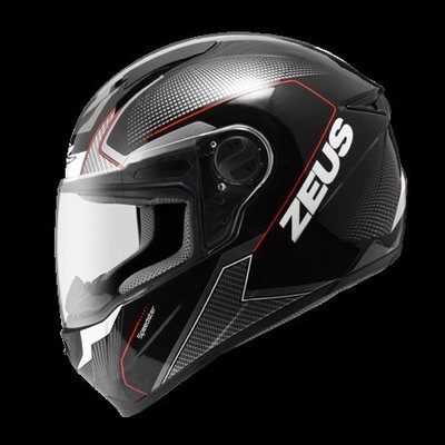 免運費 ZEUS zs811 AL6  黑 / 白紅 輕量化 全罩安全帽 ZS-811