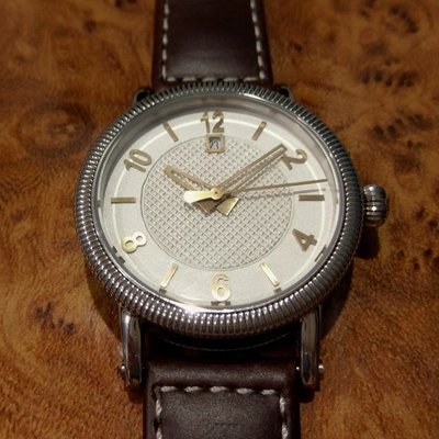 Nienaber Bünde機械錶，原廠真皮錶帶（德國品牌，瑞士製造）